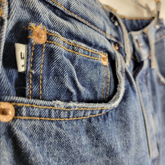 Lovers + Friends Reece Vera Cruz Distressed Button Fly Slim Straight Ankle Jeans - Picture 6 of 16